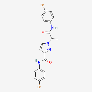 1-[2-(4-BROMOANILINO)-1-METHYL-2-OXOETHYL]-N~3~-(4-BROMOPHENYL)-1H-PYRAZOLE-3-CARBOXAMIDE