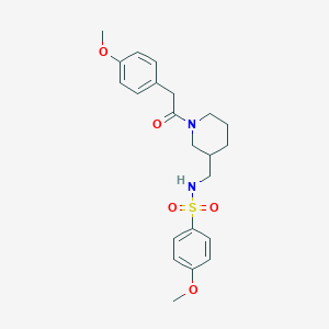 4-methoxy-N-({1-[(4-methoxyphenyl)acetyl]-3-piperidinyl}methyl)benzenesulfonamide