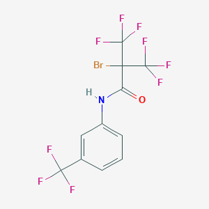 2-bromo-3,3,3-trifluoro-2-(trifluoromethyl)-N-[3-(trifluoromethyl)phenyl]propanamide