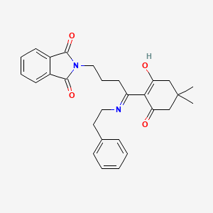 2-[4-(4,4-DIMETHYL-2,6-DIOXOCYCLOHEXYLIDEN)-4-(PHENETHYLAMINO)BUTYL]-1H-ISOINDOLE-1,3(2H)-DIONE