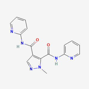 2-methyl-3-N,4-N-dipyridin-2-ylpyrazole-3,4-dicarboxamide