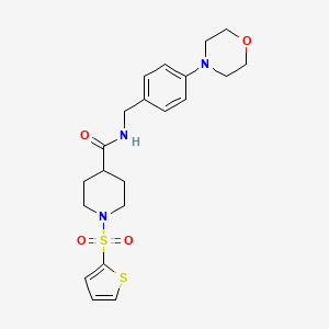 N-[4-(4-morpholinyl)benzyl]-1-(2-thienylsulfonyl)-4-piperidinecarboxamide