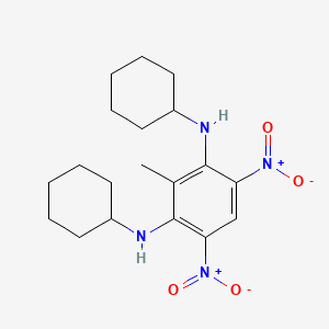 N-CYCLOHEXYL-N-[3-(CYCLOHEXYLAMINO)-2-METHYL-4,6-DINITROPHENYL]AMINE