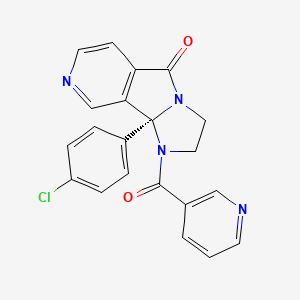 molecular formula C21H15ClN4O2 B606414 Unii-9VR1J6U4XG CAS No. 1646857-24-0
