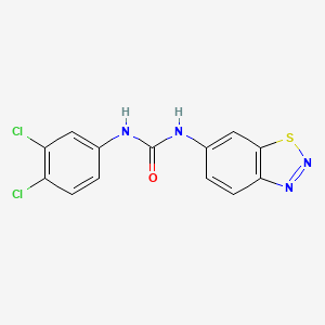 molecular formula C13H8Cl2N4OS B606416 BTdCPU CAS No. 1257423-87-2