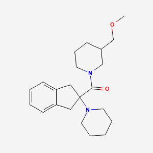 molecular formula C22H32N2O2 B6064164 [3-(Methoxymethyl)piperidin-1-yl]-(2-piperidin-1-yl-1,3-dihydroinden-2-yl)methanone 