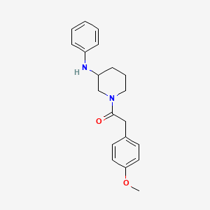 molecular formula C20H24N2O2 B6064202 1-[(4-methoxyphenyl)acetyl]-N-phenyl-3-piperidinamine 