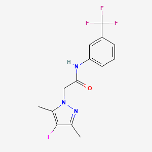 2-(4-iodo-3,5-dimethyl-1H-pyrazol-1-yl)-N-[3-(trifluoromethyl)phenyl]acetamide