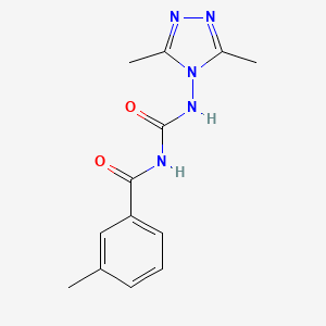 N-(3,5-DIMETHYL-4H-1,2,4-TRIAZOL-4-YL)-N'-(3-METHYLBENZOYL)UREA