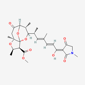 molecular formula C27H35NO9 B606424 Antibiotic BU-2313 A CAS No. 69774-86-3