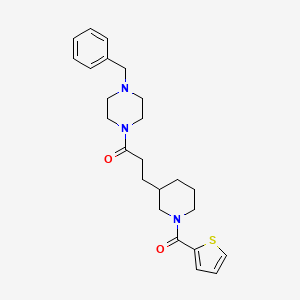 1-benzyl-4-{3-[1-(2-thienylcarbonyl)-3-piperidinyl]propanoyl}piperazine