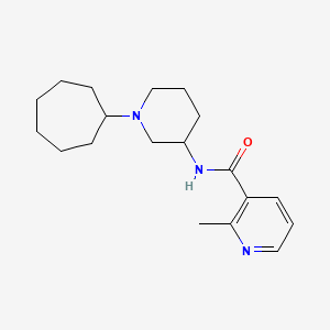 N-(1-cycloheptyl-3-piperidinyl)-2-methylnicotinamide