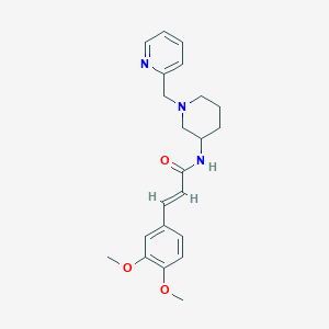 (2E)-3-(3,4-dimethoxyphenyl)-N-[1-(2-pyridinylmethyl)-3-piperidinyl]acrylamide