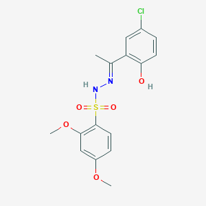 N'-[1-(5-chloro-2-hydroxyphenyl)ethylidene]-2,4-dimethoxybenzenesulfonohydrazide