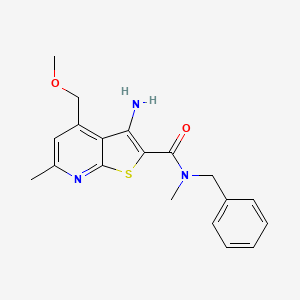 molecular formula C19H21N3O2S B6064392 3-amino-N-benzyl-4-(methoxymethyl)-N,6-dimethylthieno[2,3-b]pyridine-2-carboxamide 