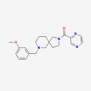 [9-[(3-Methoxyphenyl)methyl]-2,9-diazaspiro[4.5]decan-2-yl]-pyrazin-2-ylmethanone