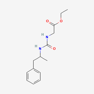 Ethyl 2-(1-phenylpropan-2-ylcarbamoylamino)acetate