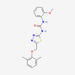 1-{5-[(2,6-Dimethylphenoxy)methyl]-1,3,4-thiadiazol-2-yl}-3-(2-methoxyphenyl)urea