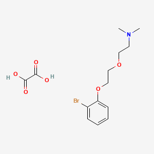 molecular formula C14H20BrNO6 B6064493 {2-[2-(2-bromophenoxy)ethoxy]ethyl}dimethylamine oxalate 