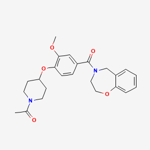 4-{4-[(1-acetyl-4-piperidinyl)oxy]-3-methoxybenzoyl}-2,3,4,5-tetrahydro-1,4-benzoxazepine