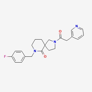 7-[(4-fluorophenyl)methyl]-2-(2-pyridin-3-ylacetyl)-2,7-diazaspiro[4.5]decan-6-one