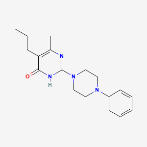 molecular formula C18H24N4O B6064565 6-methyl-2-(4-phenyl-1-piperazinyl)-5-propyl-4(3H)-pyrimidinone 