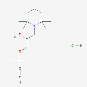 1-(2-Methylbut-3-yn-2-yloxy)-3-(2,2,6,6-tetramethylpiperidin-1-yl)propan-2-ol;hydrochloride