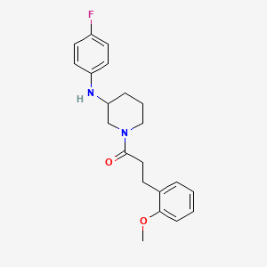 N-(4-fluorophenyl)-1-[3-(2-methoxyphenyl)propanoyl]-3-piperidinamine