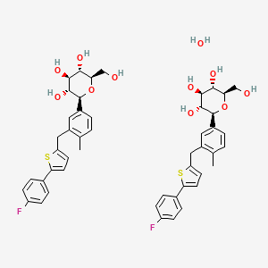 molecular formula C48H52F2O11S2 B606465 卡格列净半水合物 CAS No. 928672-86-0
