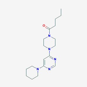 4-(4-pentanoyl-1-piperazinyl)-6-(1-piperidinyl)pyrimidine