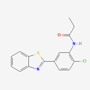 N-[5-(1,3-benzothiazol-2-yl)-2-chlorophenyl]propanamide