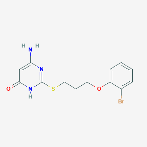 6-amino-2-{[3-(2-bromophenoxy)propyl]thio}-4-pyrimidinol