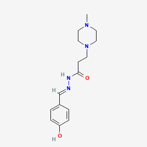 N'-(4-hydroxybenzylidene)-3-(4-methyl-1-piperazinyl)propanohydrazide