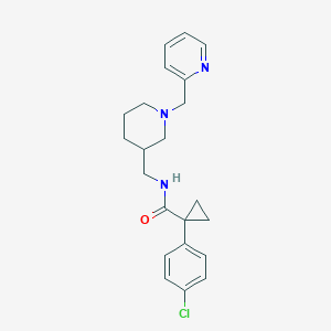 1-(4-chlorophenyl)-N-{[1-(2-pyridinylmethyl)-3-piperidinyl]methyl}cyclopropanecarboxamide