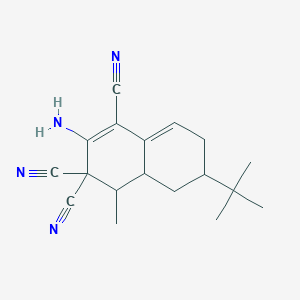 2-amino-6-tert-butyl-4-methyl-4a,5,6,7-tetrahydro-1,3,3(4H)-naphthalenetricarbonitrile