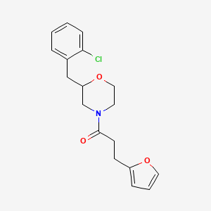 2-(2-chlorobenzyl)-4-[3-(2-furyl)propanoyl]morpholine