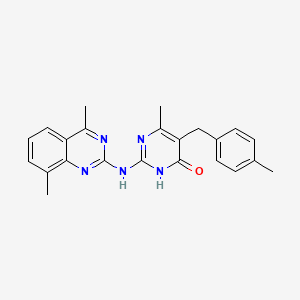 2-[(4,8-dimethyl-2-quinazolinyl)amino]-6-methyl-5-(4-methylbenzyl)-4(3H)-pyrimidinone