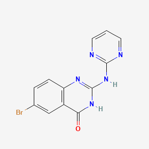 6-Bromo-2-(pyrimidin-2-ylamino)quinazolin-4-ol