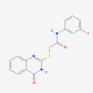 N-(3-iodophenyl)-2-[(4-oxo-3,4-dihydro-2-quinazolinyl)thio]acetamide