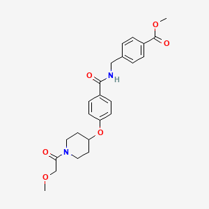 methyl 4-{[(4-{[1-(methoxyacetyl)-4-piperidinyl]oxy}benzoyl)amino]methyl}benzoate