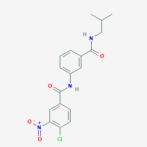 4-chloro-N-{3-[(isobutylamino)carbonyl]phenyl}-3-nitrobenzamide