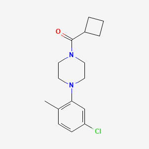 [4-(5-CHLORO-2-METHYLPHENYL)PIPERAZINO](CYCLOBUTYL)METHANONE