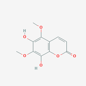 molecular formula C11H10O6 B060649 6,8-Dihydroxy-5,7-dimethoxycoumarin CAS No. 167105-92-2