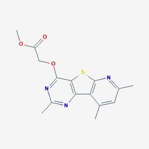 Methyl 2-[(4,11,13-trimethyl-8-thia-3,5,10-triazatricyclo[7.4.0.02,7]trideca-1(9),2(7),3,5,10,12-hexaen-6-yl)oxy]acetate