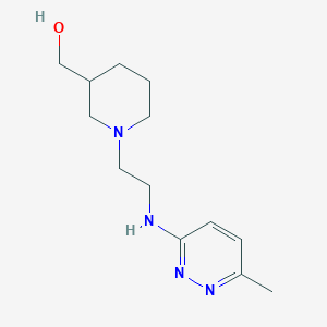 (1-{2-[(6-methyl-3-pyridazinyl)amino]ethyl}-3-piperidinyl)methanol