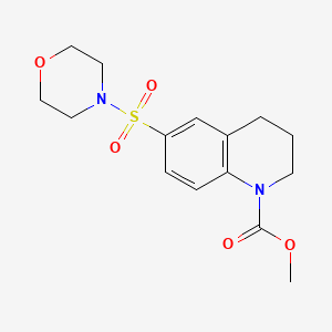 methyl 6-(morpholin-4-ylsulfonyl)-3,4-dihydroquinoline-1(2H)-carboxylate