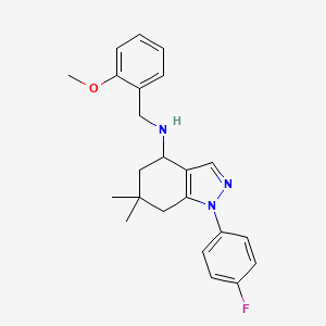 1-(4-fluorophenyl)-N-(2-methoxybenzyl)-6,6-dimethyl-4,5,6,7-tetrahydro-1H-indazol-4-amine