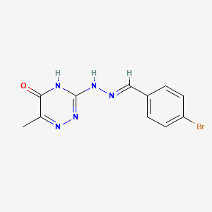 4-bromobenzaldehyde (6-methyl-5-oxo-4,5-dihydro-1,2,4-triazin-3-yl)hydrazone