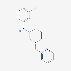 N-(3-fluorophenyl)-1-(2-pyridinylmethyl)-3-piperidinamine