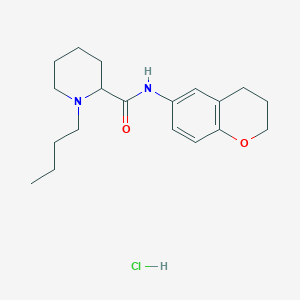 1-butyl-N-(3,4-dihydro-2H-chromen-6-yl)-2-piperidinecarboxamide hydrochloride